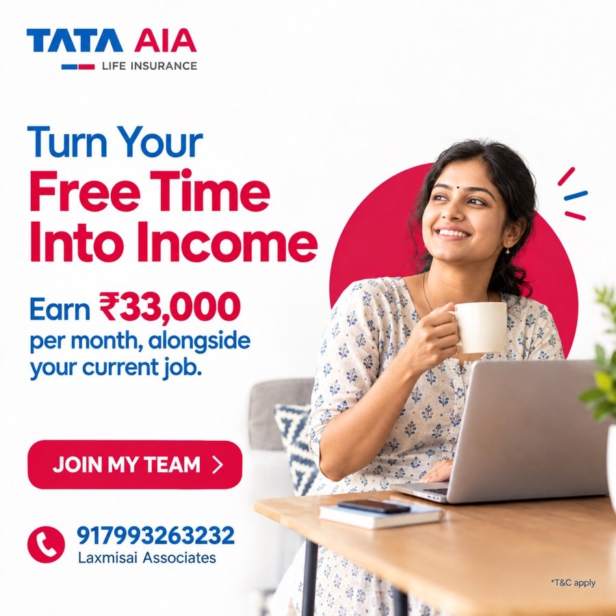 Turn your free time into income: join S Sudha Padmaja's team at Tata AIA