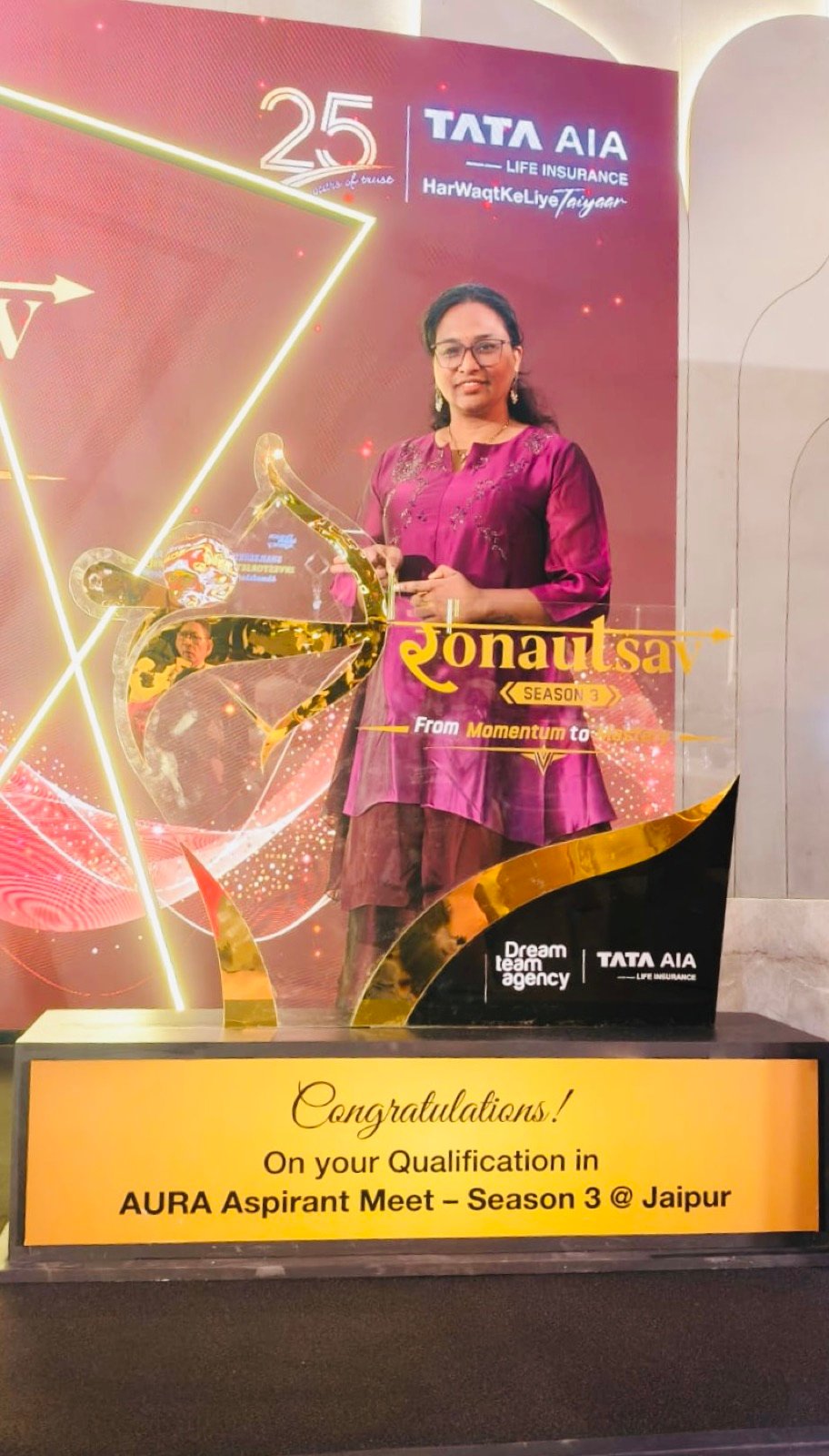 AURA Aspirant Meet qualification award, Jaipur